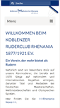 Mobile Screenshot of krc-rhenania.de